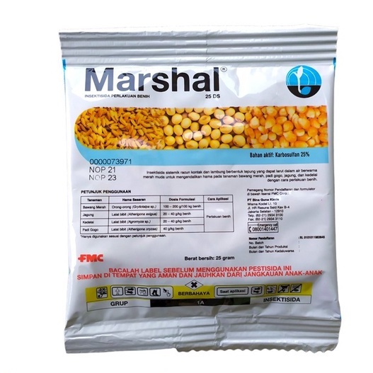 Jual MARSHAL 25 DS - 25 gram | Insektisida Sistemik Perlakuan Benih ...