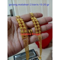 Jual Gelang Matahari 2 Baris Mas LM London 24k 99,9% Lumiana Siregar