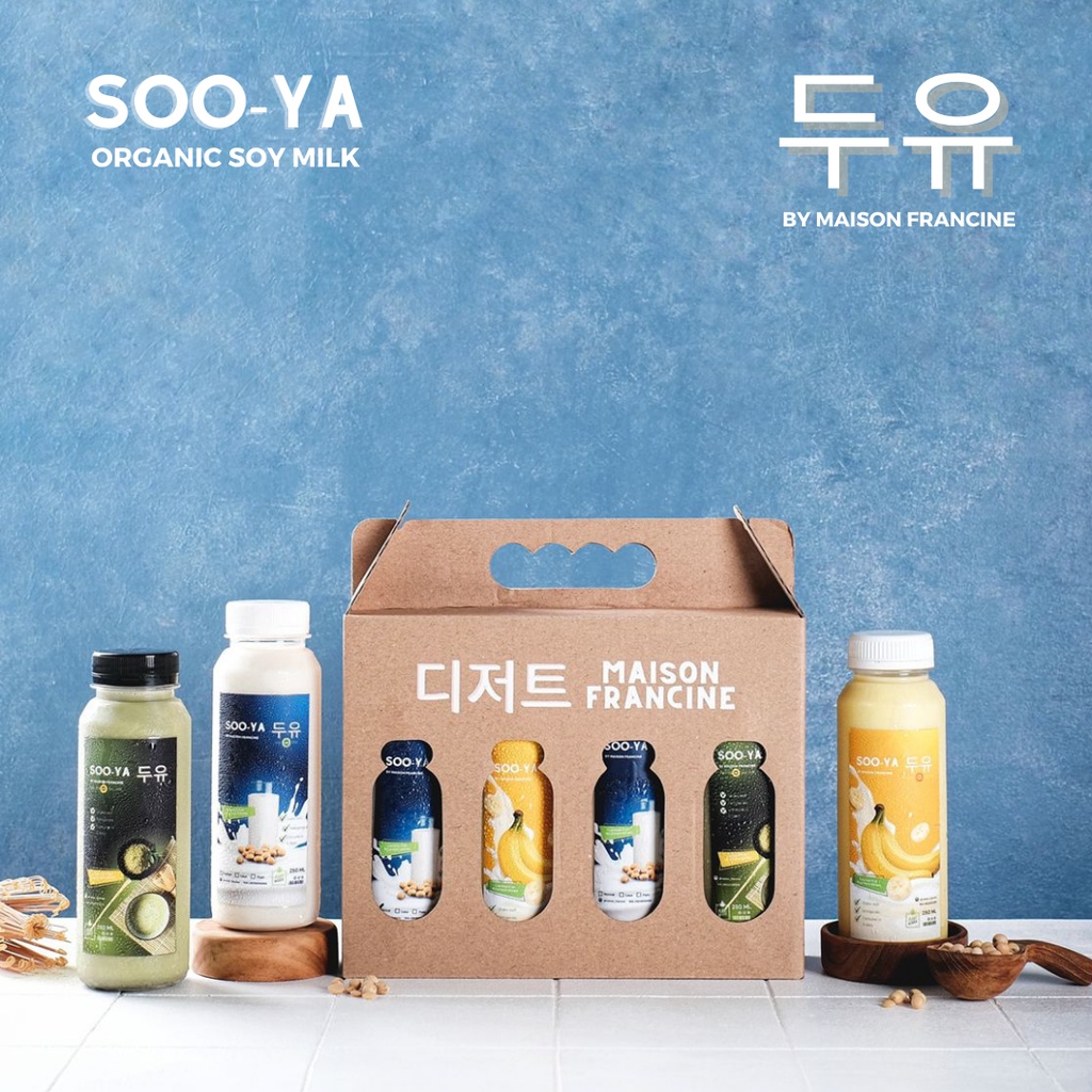 Jual SOO YA korean organic soy milk susu kedelai lactose free hampers