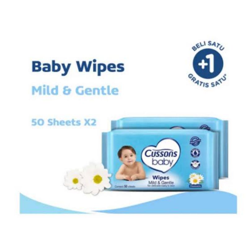 Jual Cusson Baby Wipes Mild and Gentle Buy 1 Get 1 (Hadiah di Banned) Shopee Indonesia