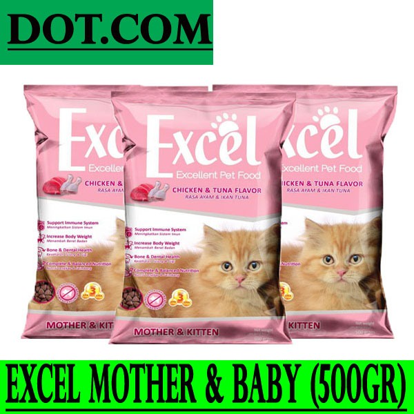 Jual Excel Kitten 500gr (Grab/Gosend) | Shopee Indonesia