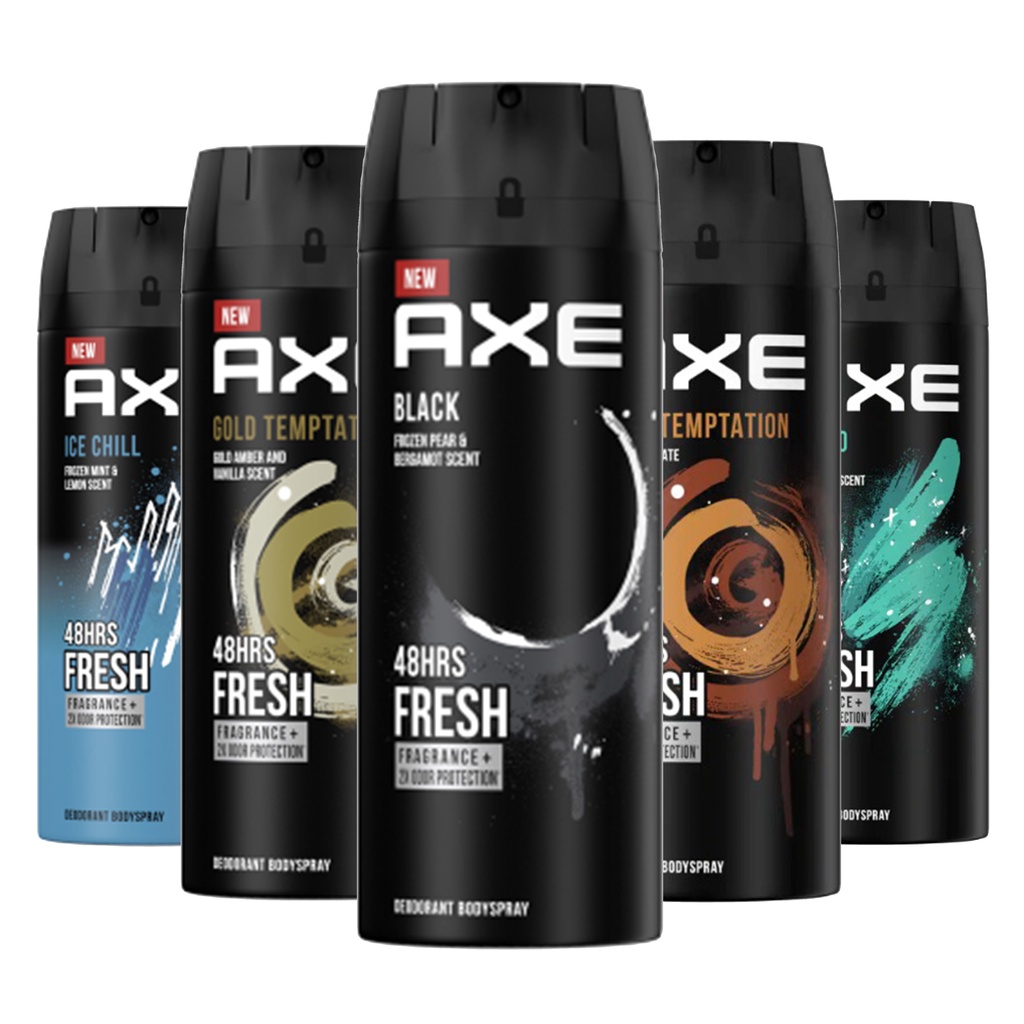 Jual AXE Deodorant Body Spray 135 ML 48 Hours Fresh (Black/ Dark  Temptation/ Ice chill/ Apollo) | Shopee Indonesia