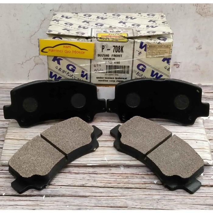 Jual BRAKE PAD KAMPAS REM DEPAN KARIMUN KOTAK KGW P-708 | Shopee Indonesia