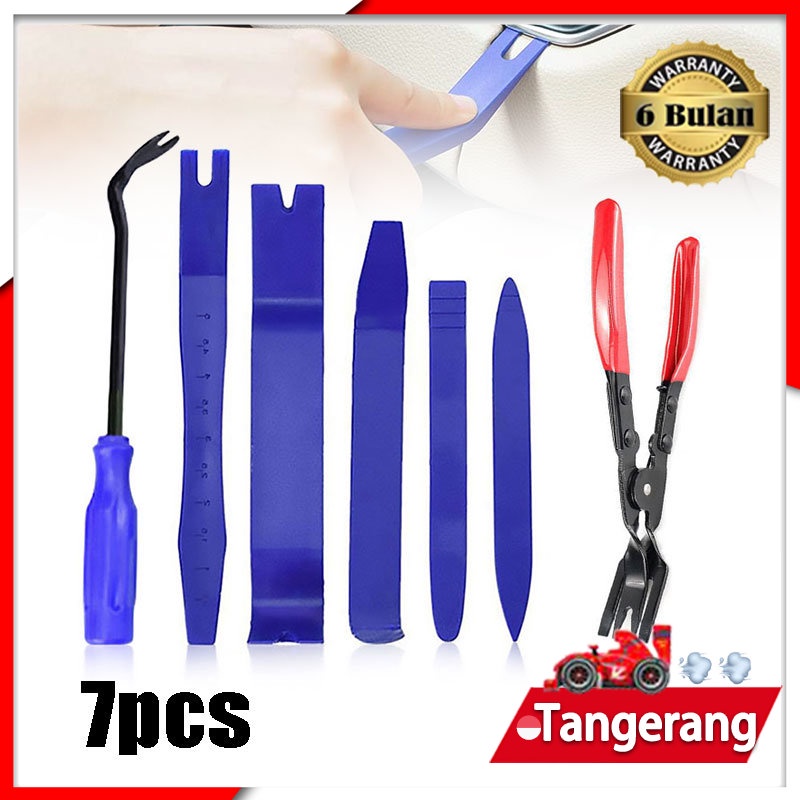4pcs Car Door Trim Removal Tool Pry Bar Panel Dash Radio Body