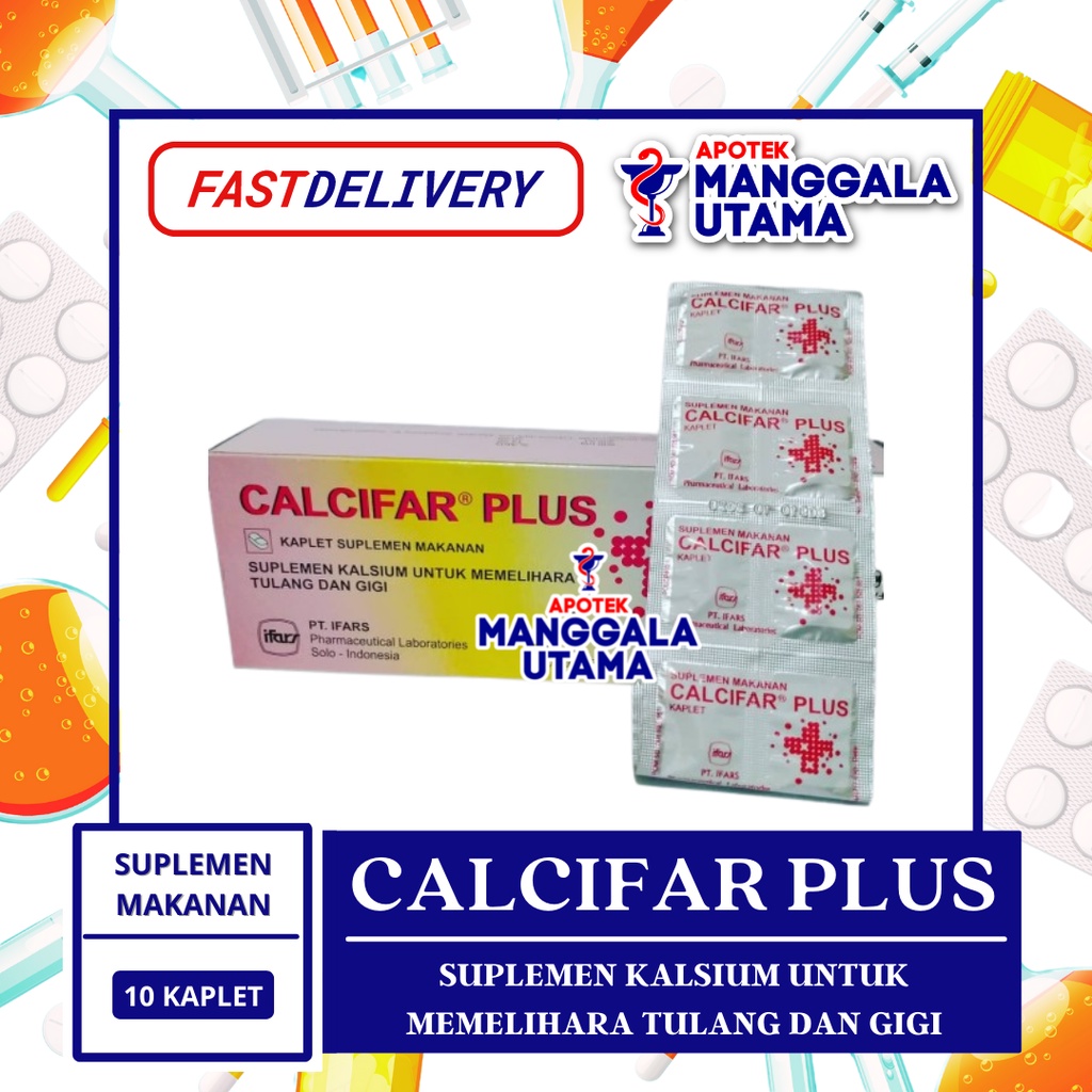 Jual CALCIFAR PLUS PER STRIP ISI 10 TABLET | Shopee Indonesia