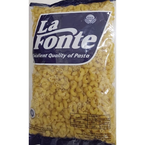 Jual La Fonte macaroni chifferi rigati 500gr | Shopee Indonesia