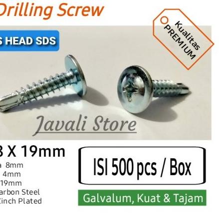 Jual Baut Skrup Truss Head Sds Self Drilling Screw X Mm Inch