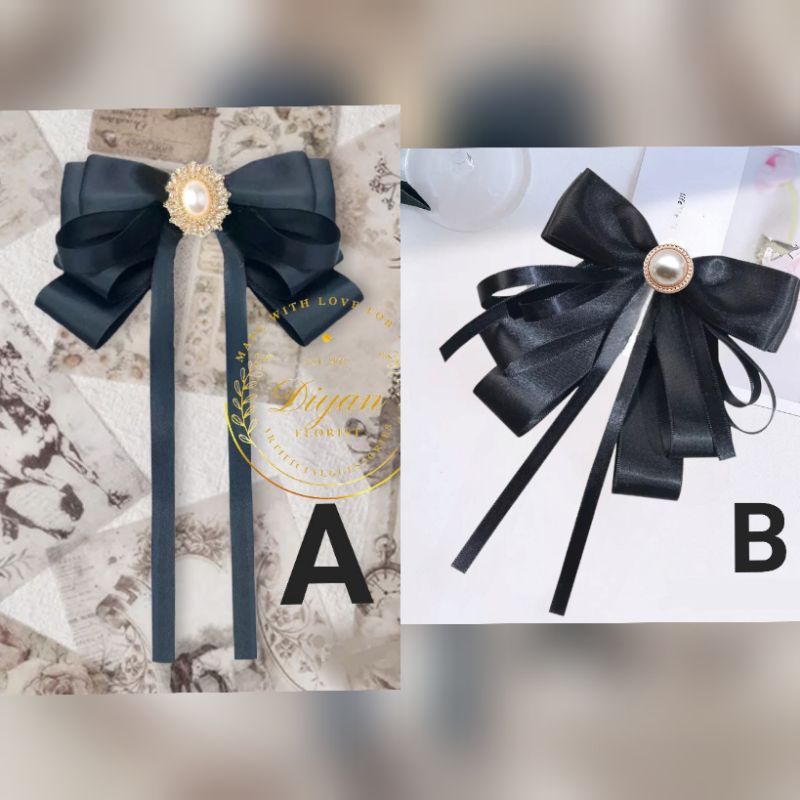 Jual pita kado // pita hamper // korean ribbon brooch | Shopee Indonesia