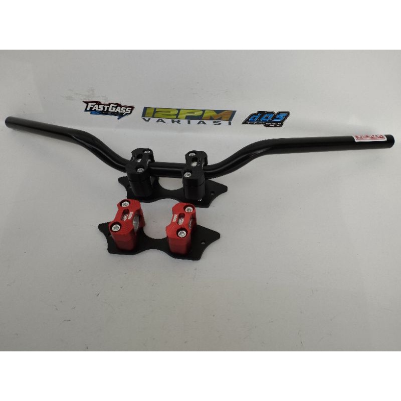Jual Stang Rzr untuk motor Yamaha R15 V3 fulset stang+Riser+segitiga ...