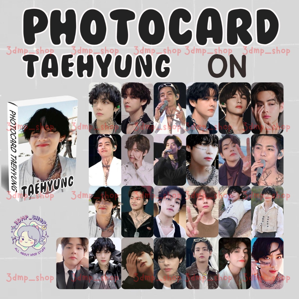 Jual 25 Lembar Lomocard Lomo Photo Card Kartu Photocard Bts Member Proof V Taehyung Jungkook 7540