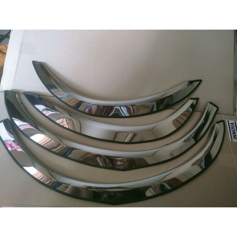Jual fender STAINLES list atas roda mobil kijang INNOVA | Shopee Indonesia