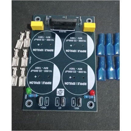 Jual PCB PSU untuk Power Amplifier Kelas Class AB Dan B 4 Elco Singgle