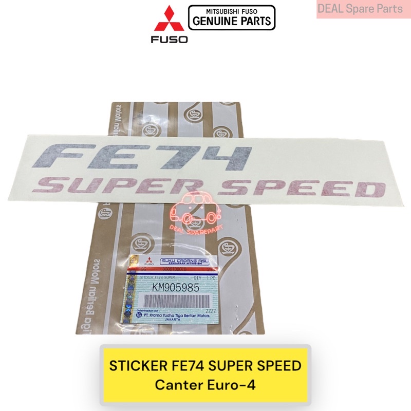 Jual Sticker Stiker Label FE74 SUPER SPEED Original Mitsubishi Canter ...
