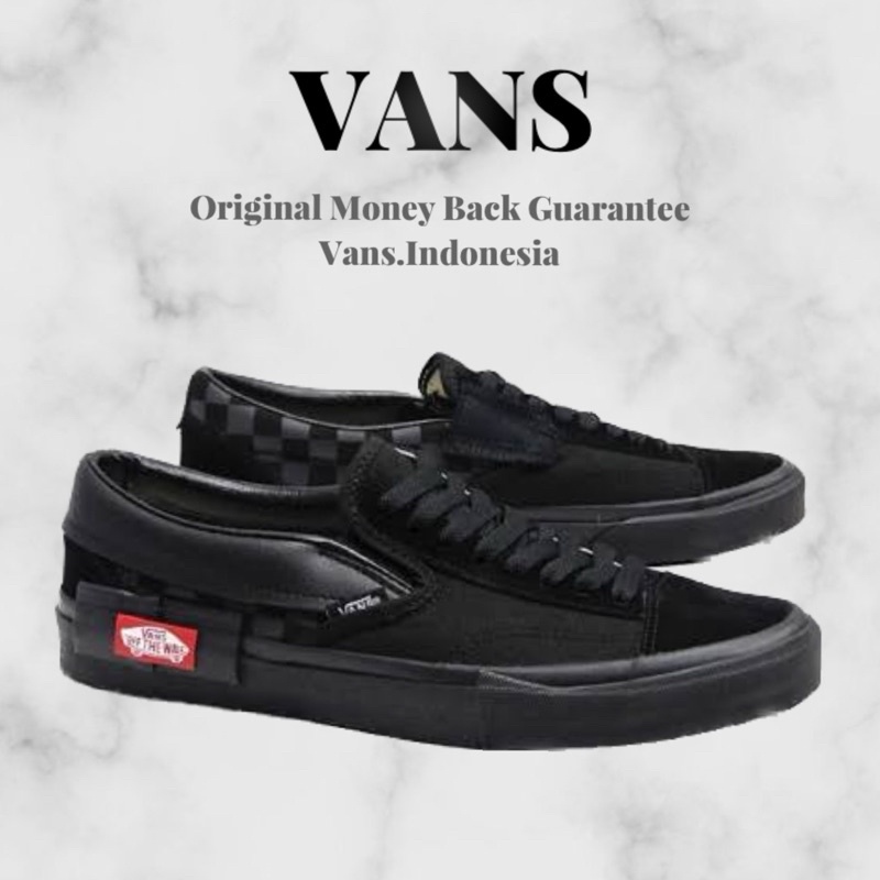 Vans cut and paste hotsell all black