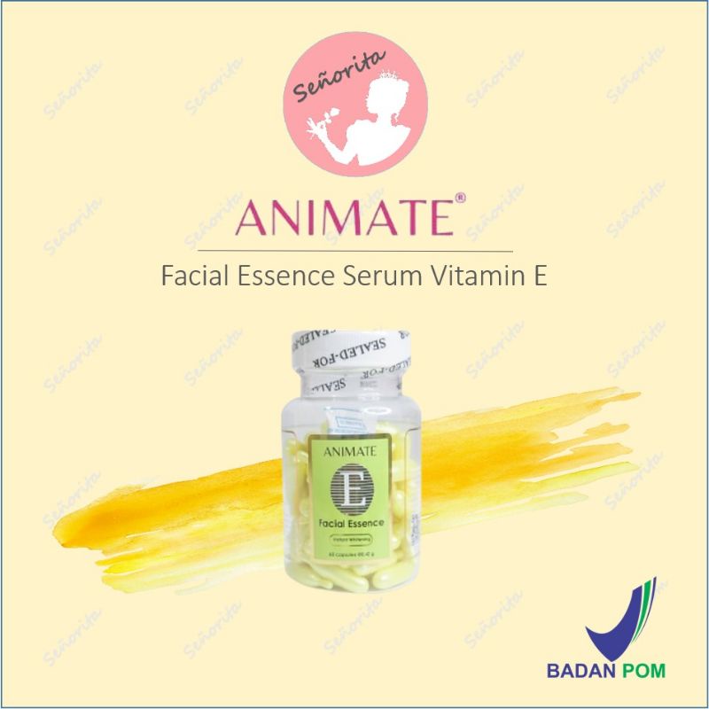Jual ANIMATE Facial Essence Serum Vitamin E isi 60 kapsul Shopee Indonesia