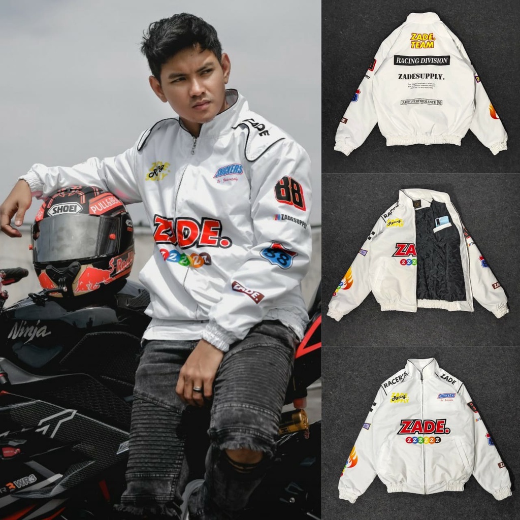 Jual NASCAR JACKET RACING HITAM PUTIH - JACKET TURING -JACKET MOTOR ...
