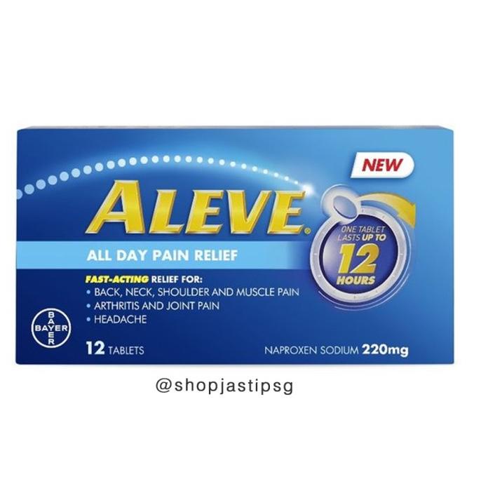 Jual JUAL Aleve Singapore All Day Pain Relief 220mg 12 Tablets Obat ...