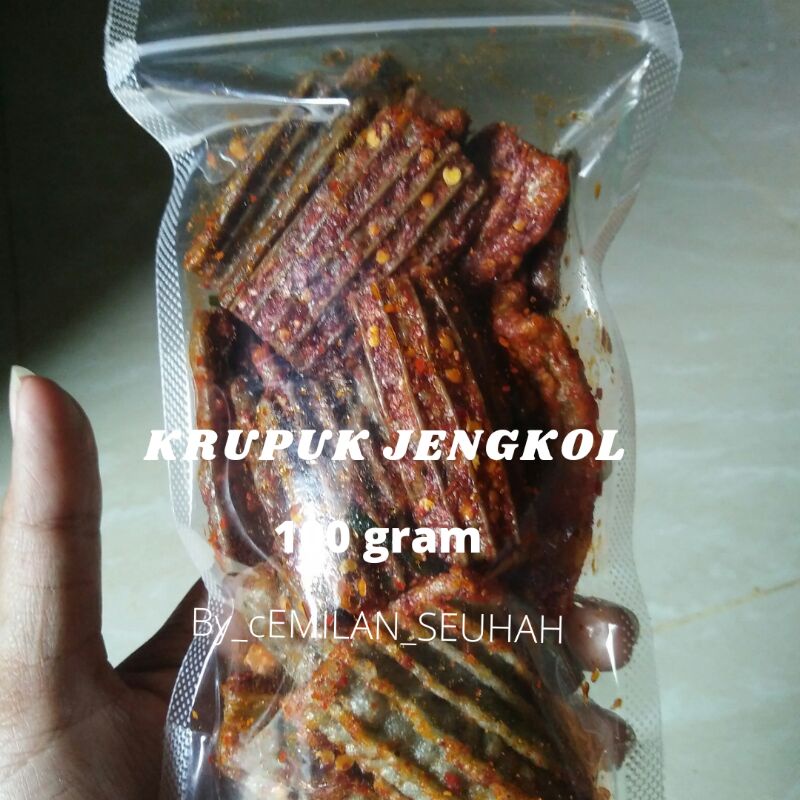 Jual Kerupuk Jengkol Pedas Extra Daun Jeruk Isi 100 Gram Shopee Indonesia