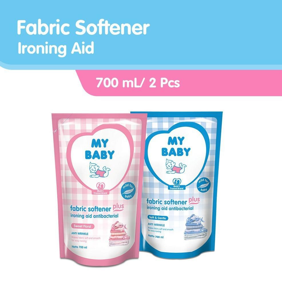 Jual My Baby Softener Soft Gentle Biru 700ml Shopee Indonesia