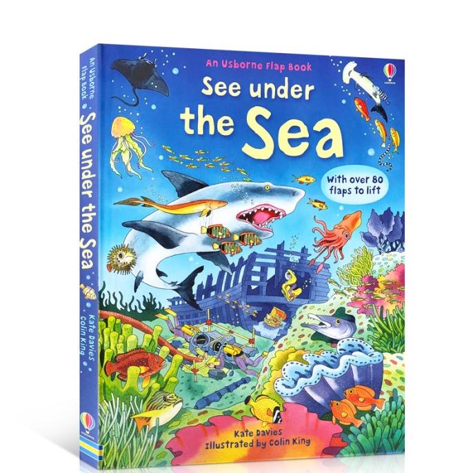 Jual Buku Usborne Book See Under The Sea Edukasi Lautan | Shopee Indonesia