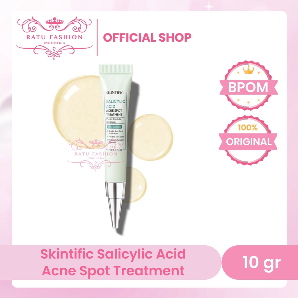 Jual SKINTIFIC Salicylic Acid Acne Spot Treatment Gel 10g Shopee