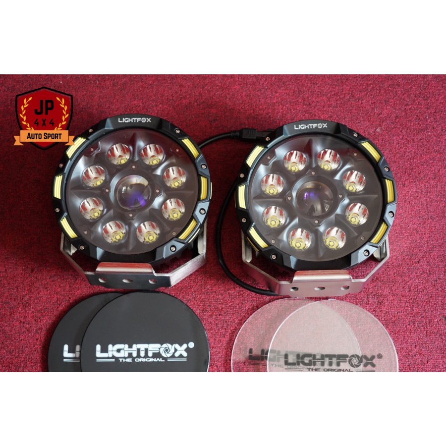 Jual Lampu Led Bulat Lightfox Laser 9 inch Tahan air Original | Shopee ...