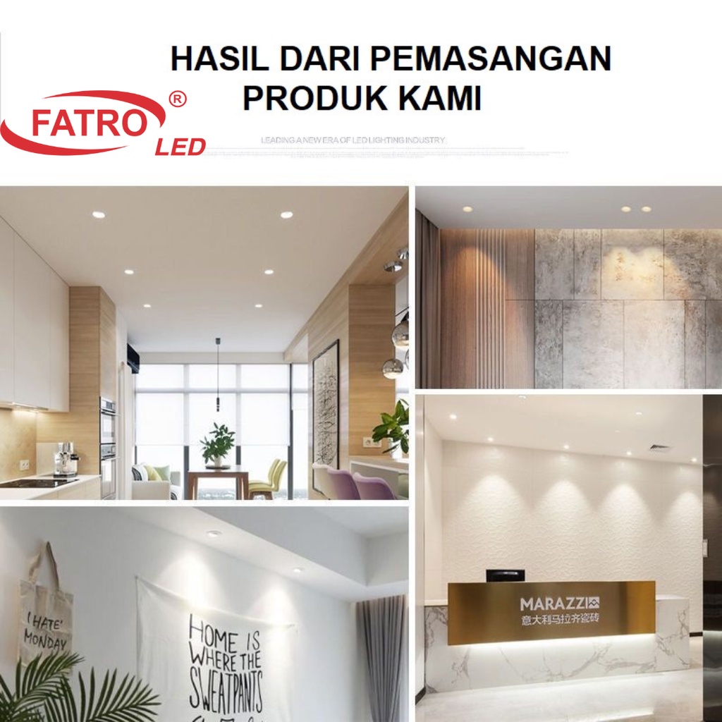 Jual FATRO LED DOWNLIGHT INBOW / DOWNLIGHT PANEL downlight adjustable 3 ...
