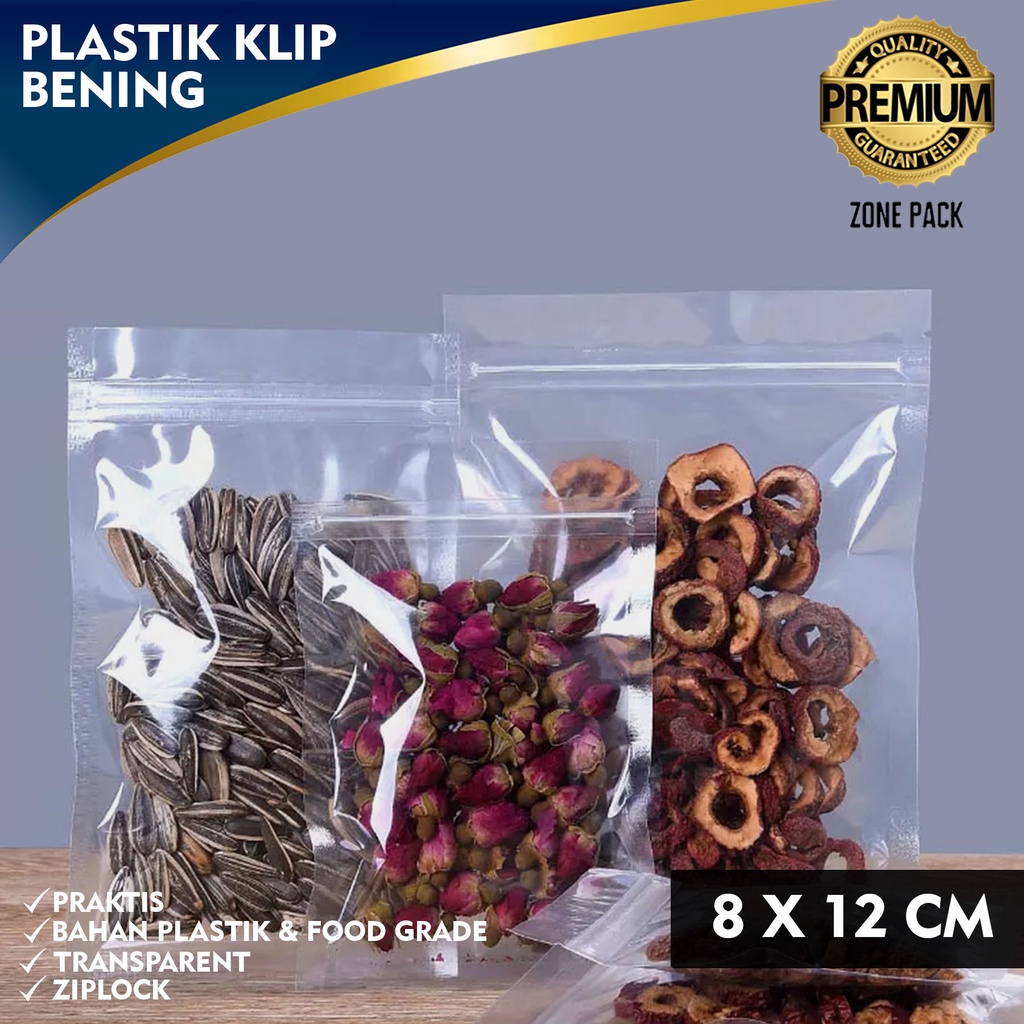 Jual Plastik Klip Bening X Cm Ziplock Flat Transparant Platik