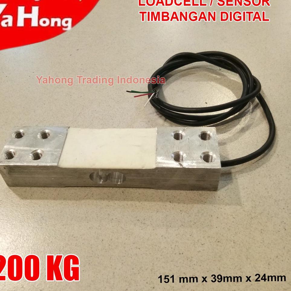 Jual Ready Load Cell Sensor Berat Timbangan Digital Loadcell 200kg ...