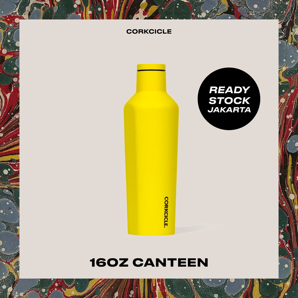 Jual Corkcicle Canteen 16oz Neon Lights Canteen Neon Yellow Shopee