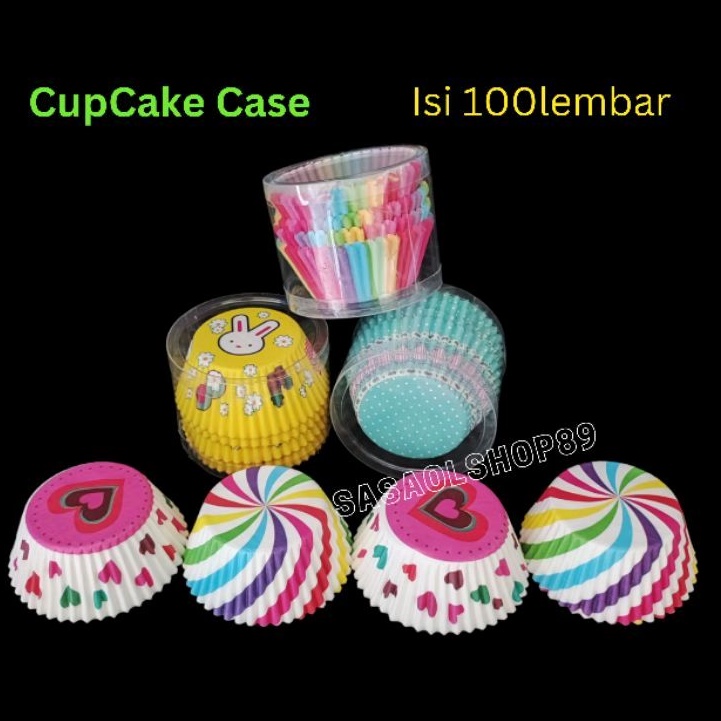 Jual Cupcake Case Isi Kertas Cetakan Bolu Kukus Kue Muffin Alas