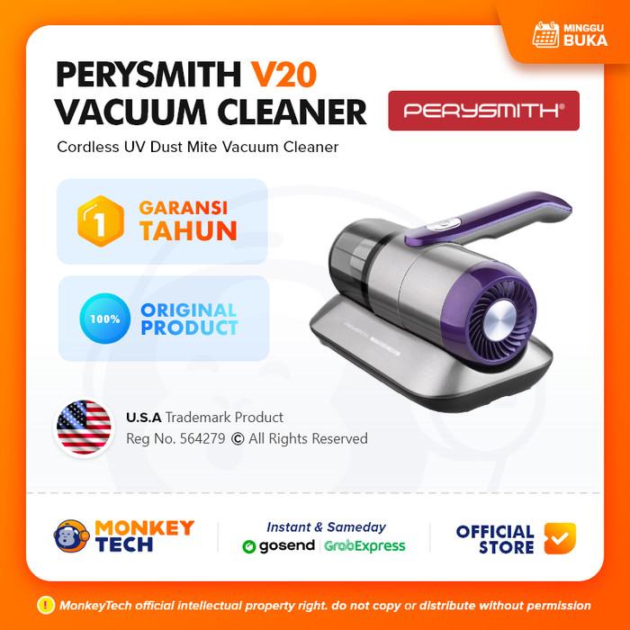 Jual PerySmith V20 Cordless UV Dust Mite Vacuum Cleaner Penyedot Debu