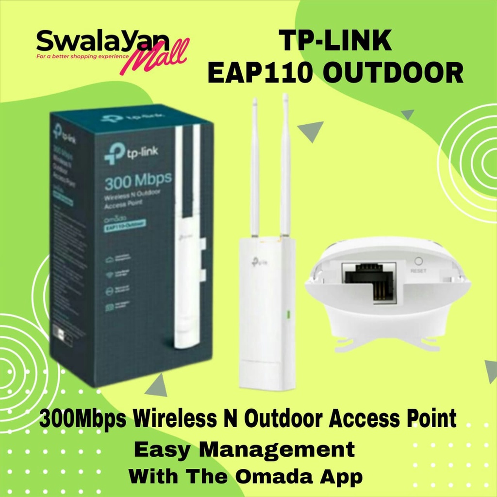 Jual TP-LINK EAP110 EAP-110 Outdoor 300Mbps Wireless N Outdoor Access ...