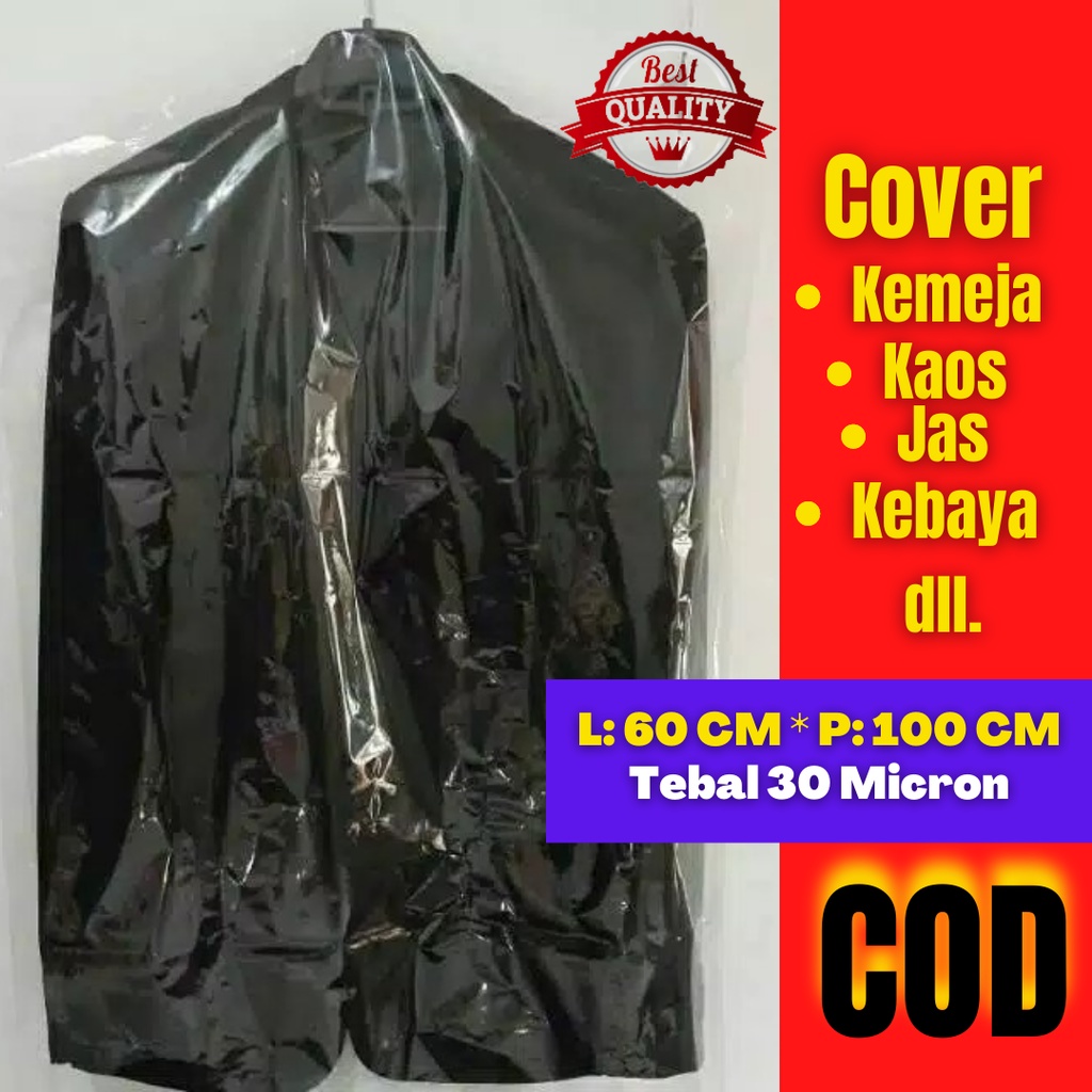 Jual Plastik Cover Pelindung Baju Pakaian Gantung Anti Debu Bening Sarung Penutup Baju Kaos 3102