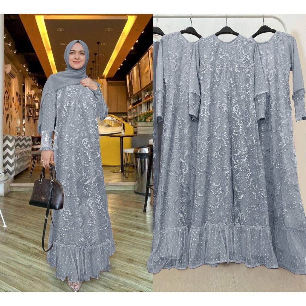 Jual Gamis Tile Kombinasi Polos Terlengkap & Harga Terbaru April 2026 ...