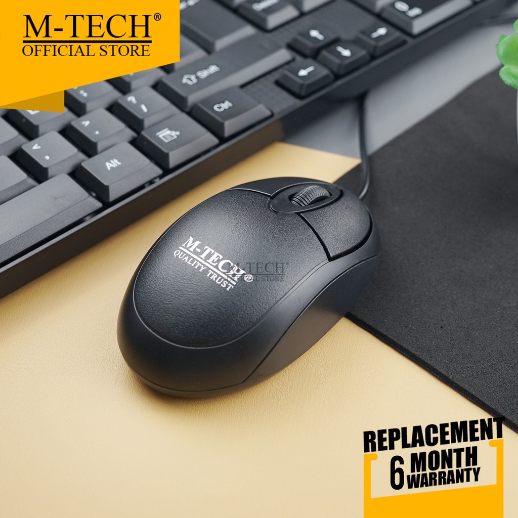 Jual M-Tech Original Mouse Kabel USB Standar Bisa Untuk HP | Shopee ...