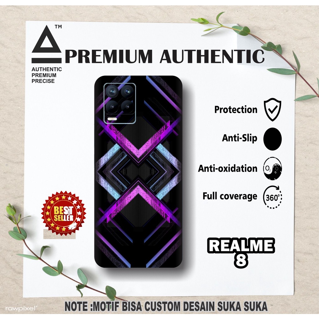 Jual STIKER PELINDUNG HP REALME 8 FULLBODY (BEBAS CUSTOM) | Shopee