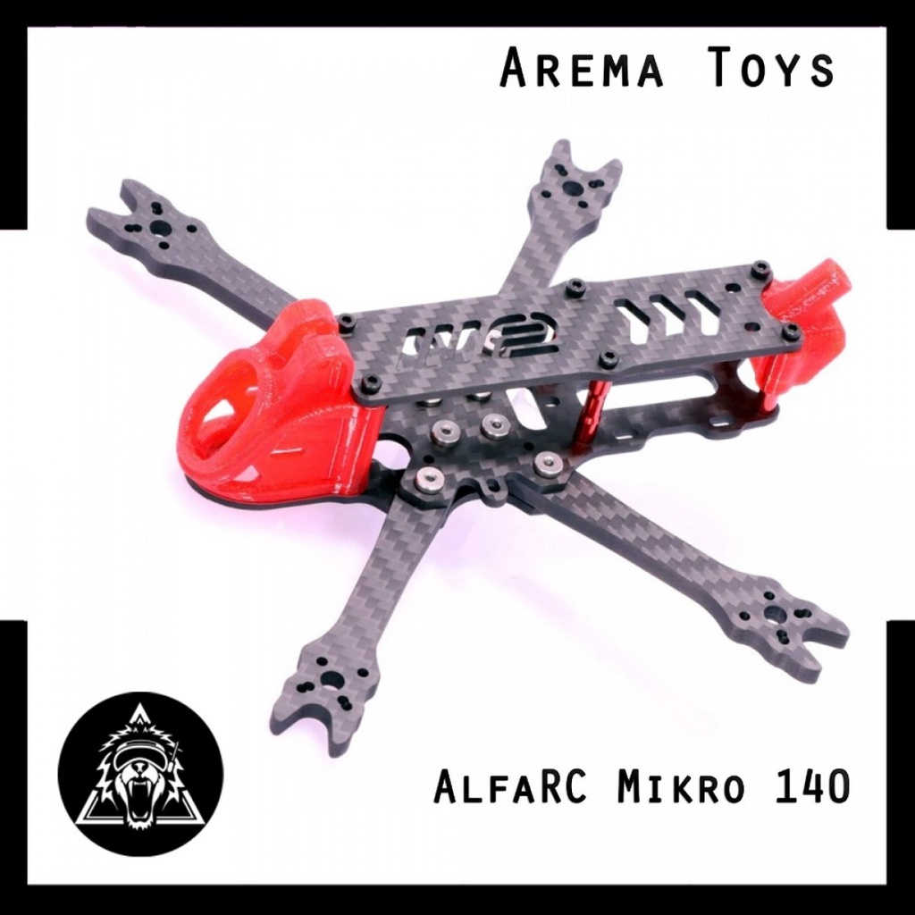 Jual AlfaRC Mikro 140 3inch Long Range Carbon Fiber Frame Kit 140mm 3 ...