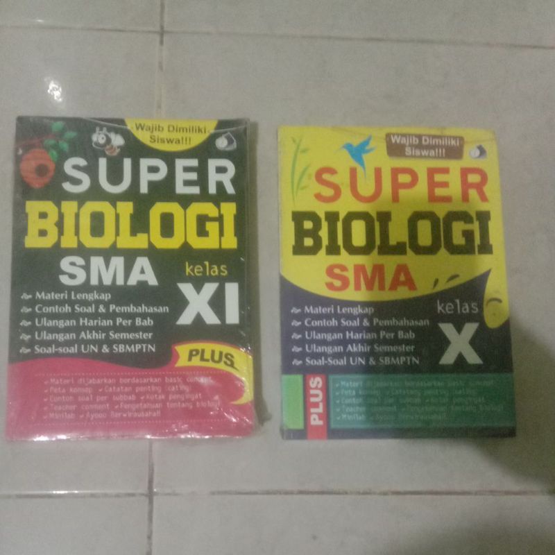 Jual Buku SUPER BIOLOGI SMA KELAS X/10 DAN KELAS XI/11 MATERI LENGKAP ...