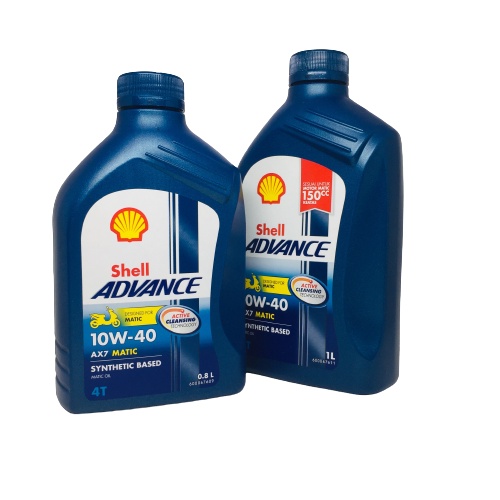 Jual OLI MESIN SHELL ADVANCE AX7 MATIC SYNTHETIC BASED SAE 10W-40 800ML ...