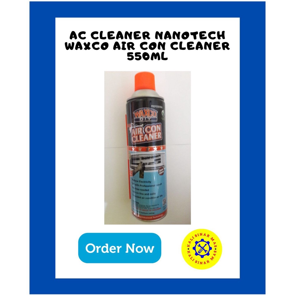 Jual AC CLEANER NANOTECH WAXCO AIR CON CLEANER 550ML Shopee Indonesia