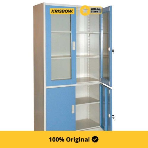 Jual Filling Cabinet Krisbow Lemari Kantor 4 Pintu - Biru | Shopee ...