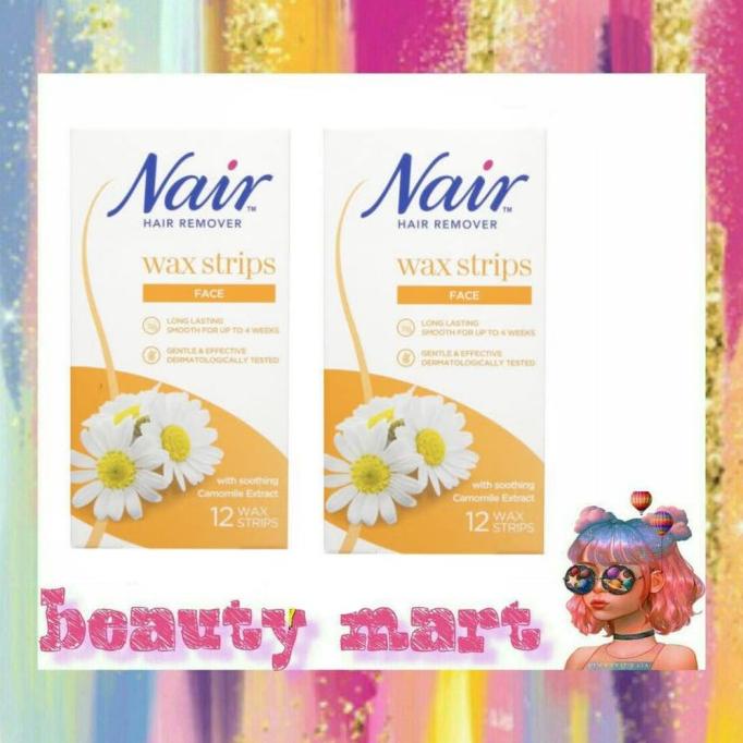 Jual Nair Facial Wax Strips 12 Strips Shopee Indonesia