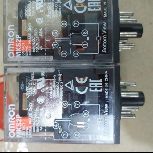 Jual Omron Relay Relay Omron MKS2P 220V 110V 12V 24V 8pin Original 24VDC Shopee Indonesia