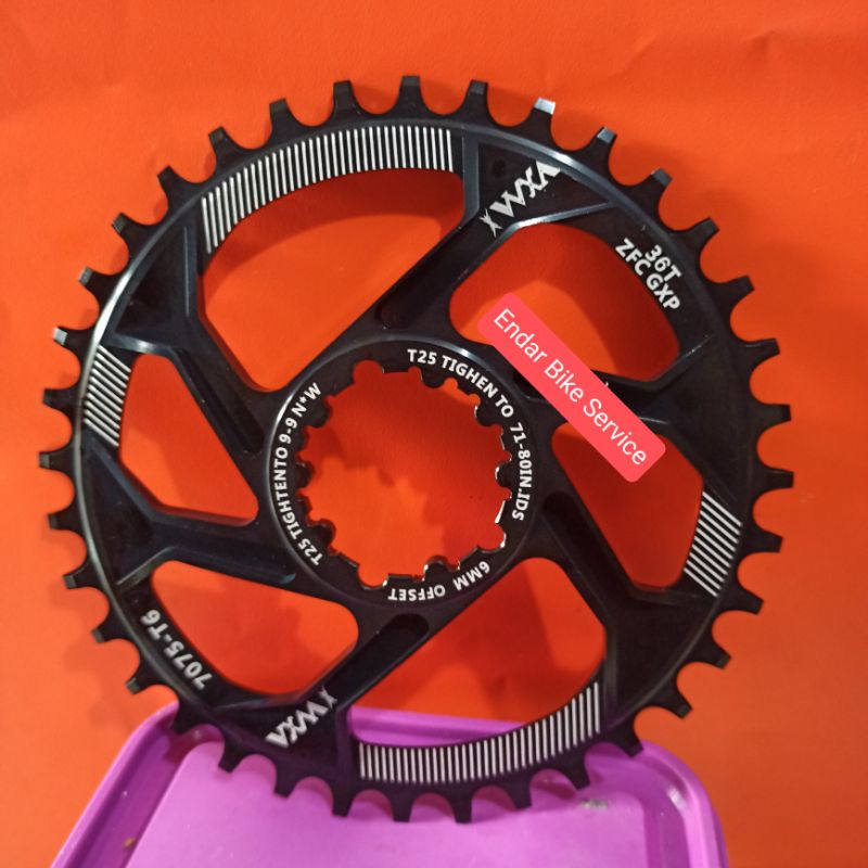 Jual Chainring Chain Ring for Sram NX GX GXP 36T Offset 6mm Single ...