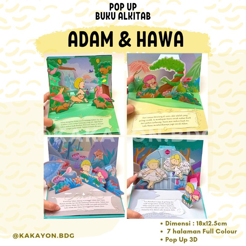Jual Buku Pop Up 3D Cerita Alkitab Anak Bahasa Indonesia | Shopee Indonesia