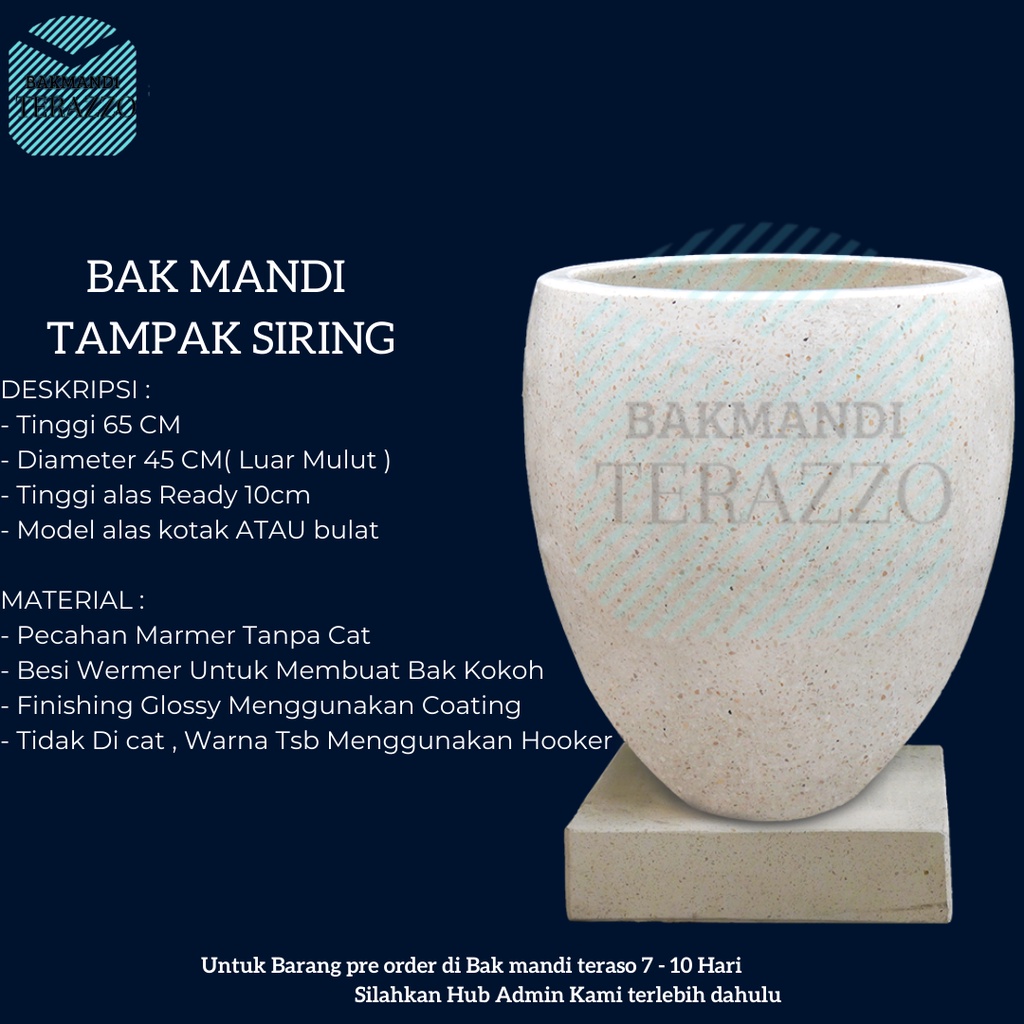 Jual Bak Mandi Teraso Bali Gentong Tipe Tampak Siring X Shopee Indonesia