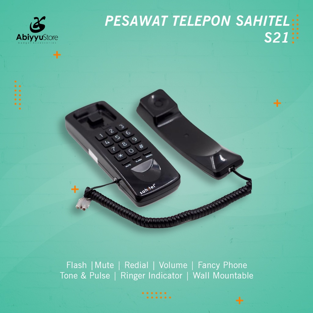 Jual Pesawat Telepon Sahitel S21 Telephone Kabel Rumah Kantor Indihome ...