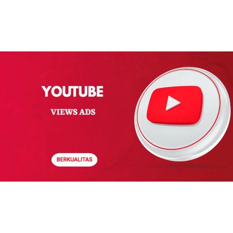 Jual youtube ads views | No Drop | setiap hari 500rb-1jt | Shopee Indonesia