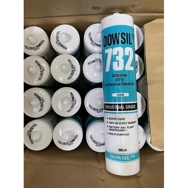 Jual dowsil 732 / dowsil 732 silicone rtv adhesive/sealant Shopee